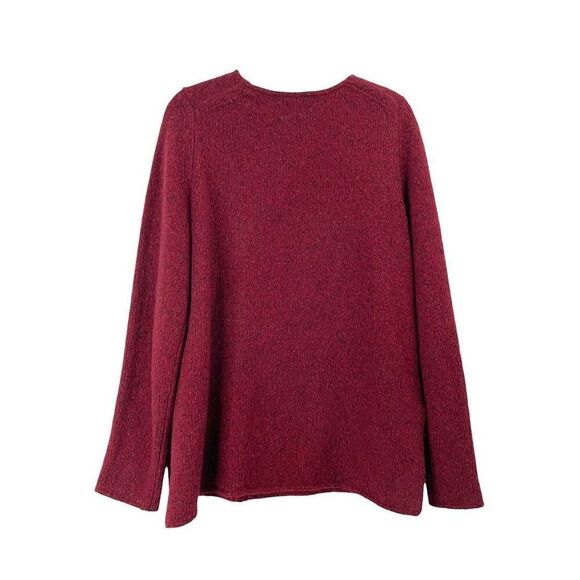 Vince Donegal 100%‎ cashmere knit sweater Size M cherry red - Picture 7 of 9